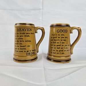 Vintage Beer Mug/Stein Salt & Pepper Shakers